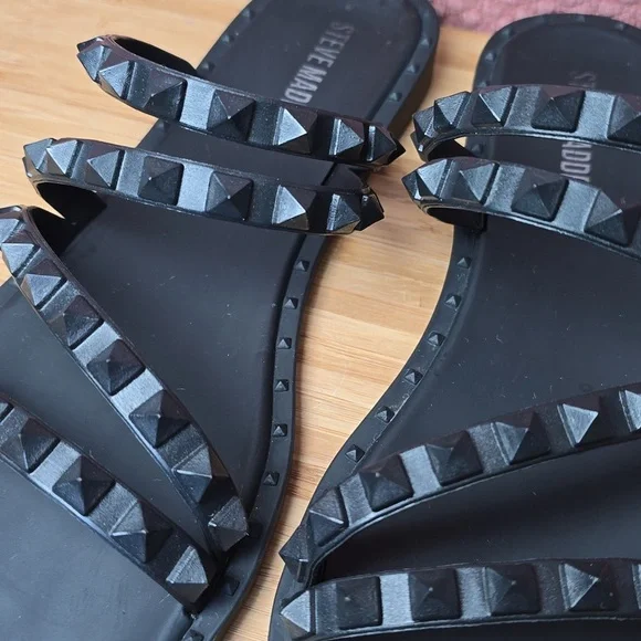 Steve Madden Skyler J Slip On Studded Slide Sandals - Picture 1 of 12